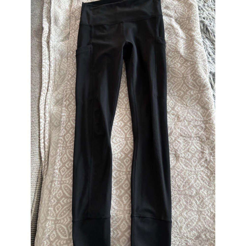 Fabletics High Waisted Black Leggings With Pockets‎ SizeS